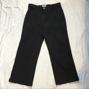 VTG FDJ French Dressing High Rise Black Denim Bootcut Crop Jeans, 10